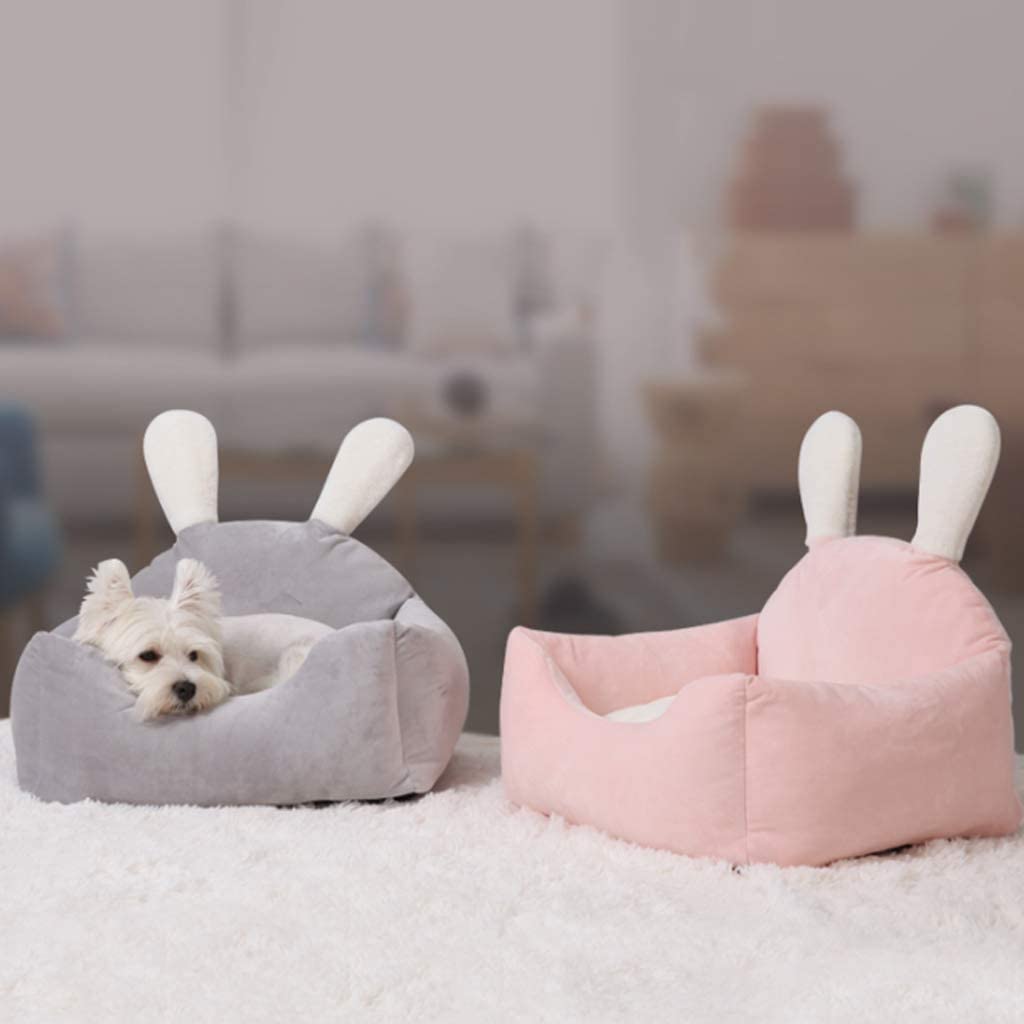 Rabbit Ears Plush Dog Bed