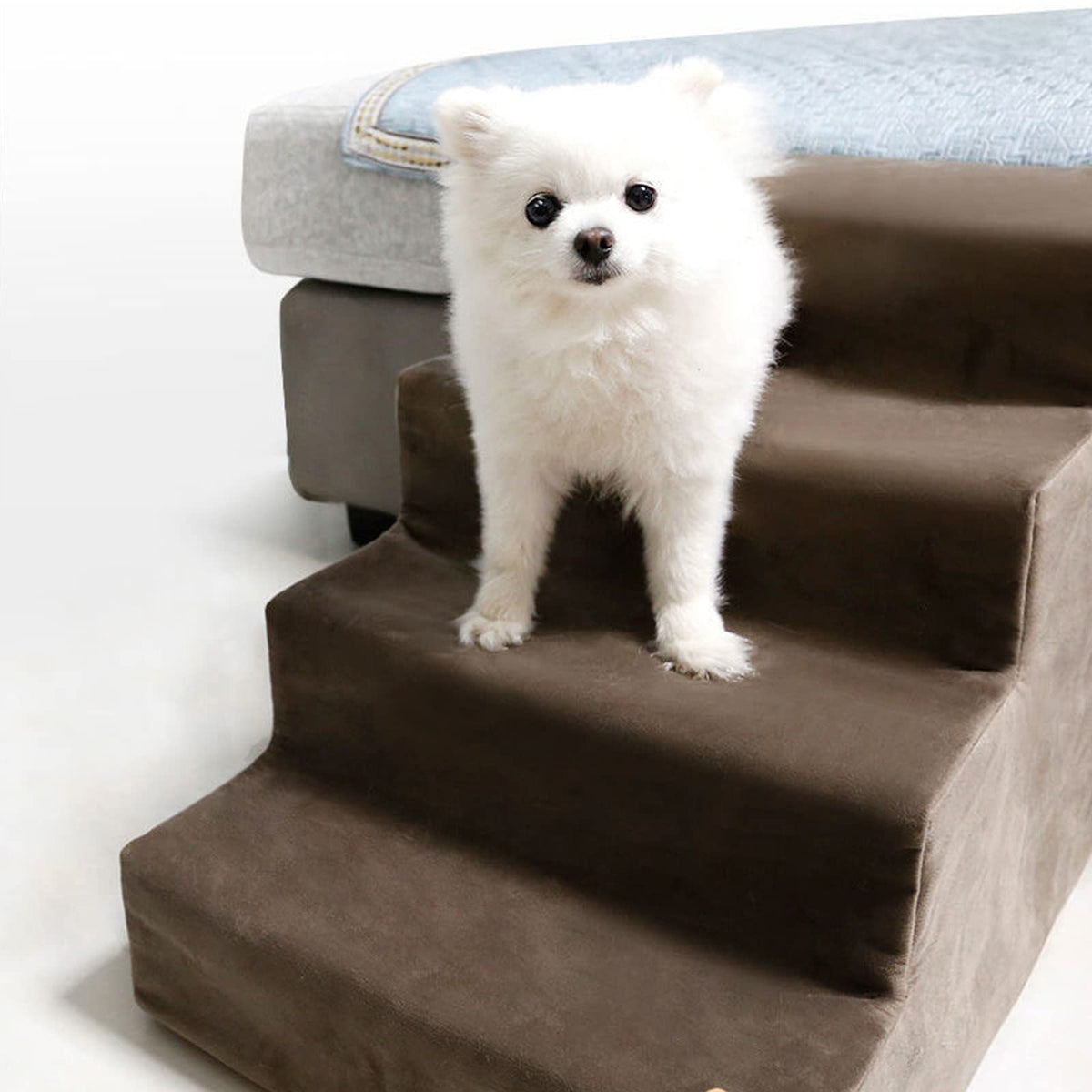 4-Steps Dog Stairs for Bed