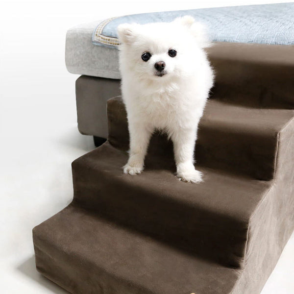 4-Steps Dog Stairs for Bed