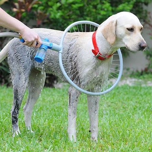 Dog Bath Ring with Circular Water Gun