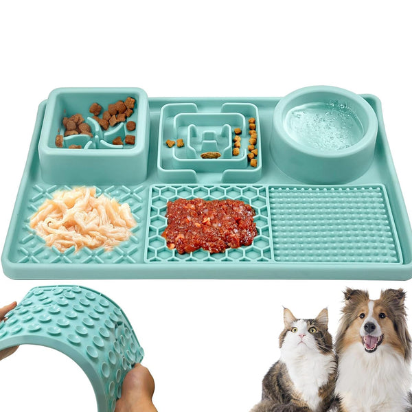 4-in-1 Anti-Anxiety Slow Feeder & Licking Mat
