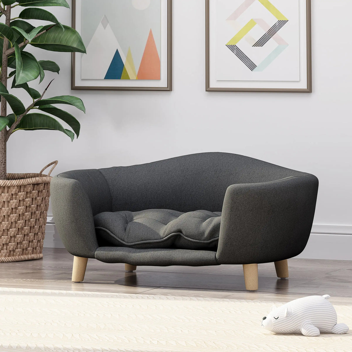 Birch Legs Dog Sofa Bed