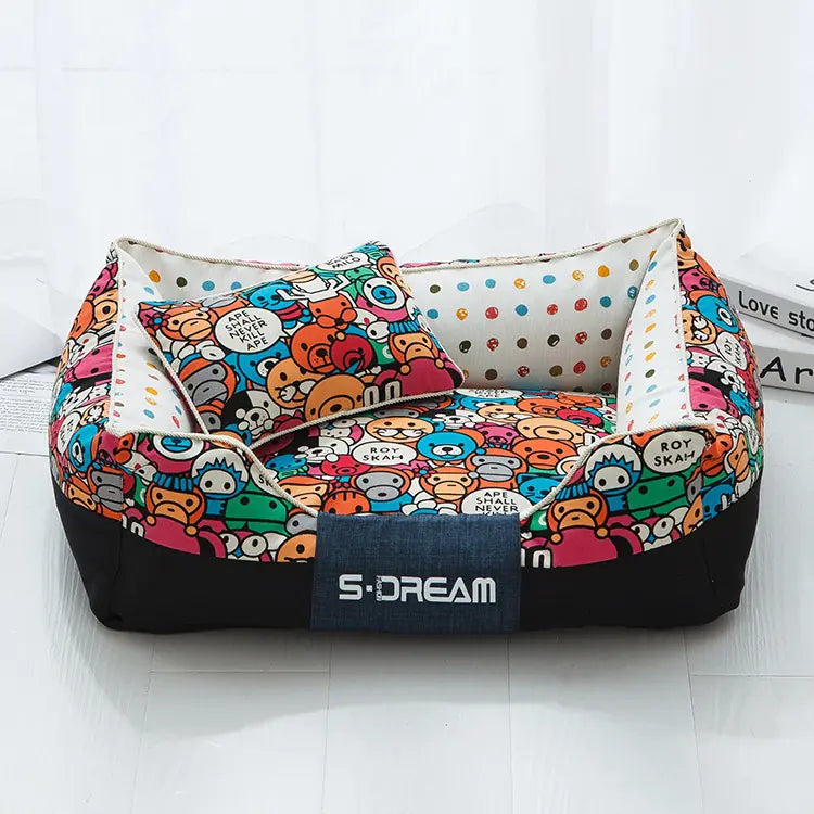 Waterproof Canvas Dog Bed