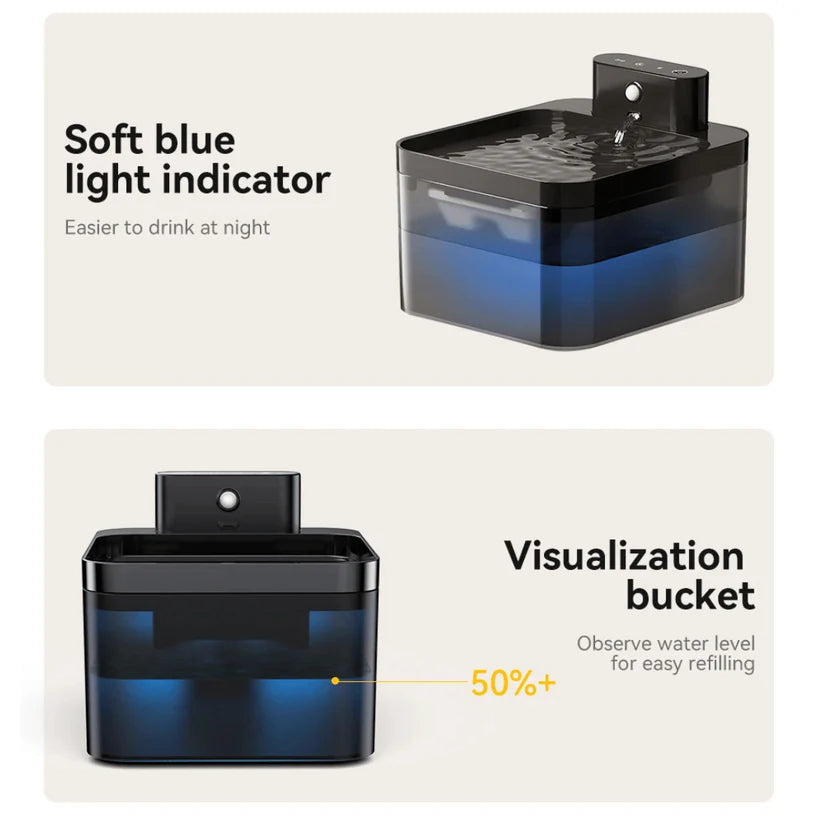 Automatic Pet Water Fountain with Smart Sensor