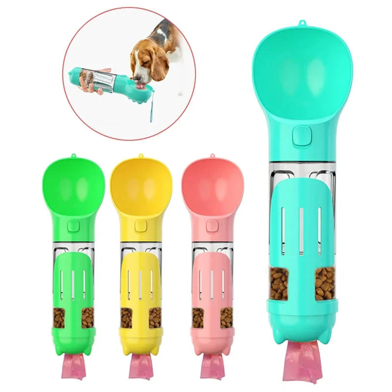 3-In-1 Portable Dog Bottle & Feeder