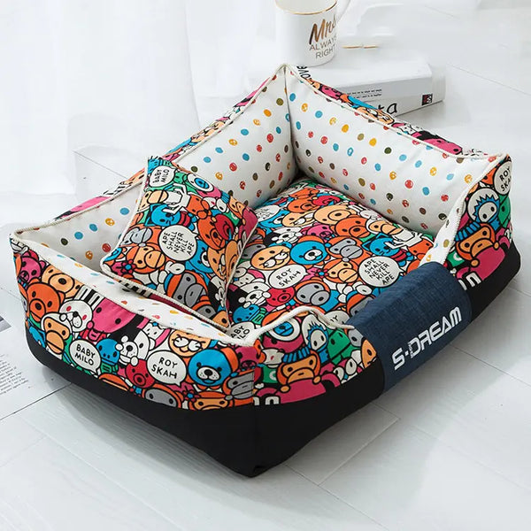 Waterproof Canvas Dog Bed