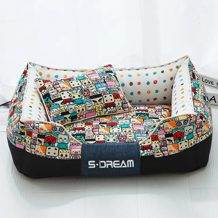 Waterproof Canvas Dog Bed